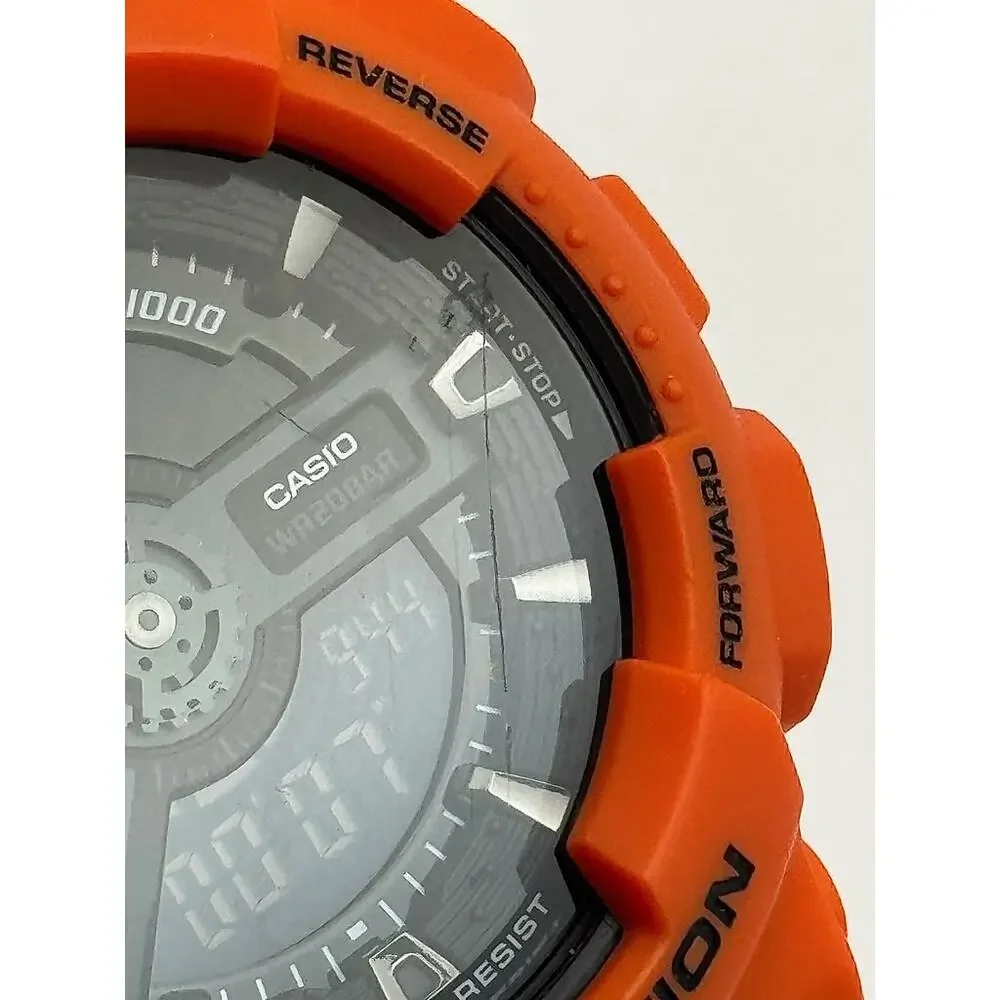 Casio G-Shock GA-110MR Analog Digital Wristwatch Orange/Black Small Scratch